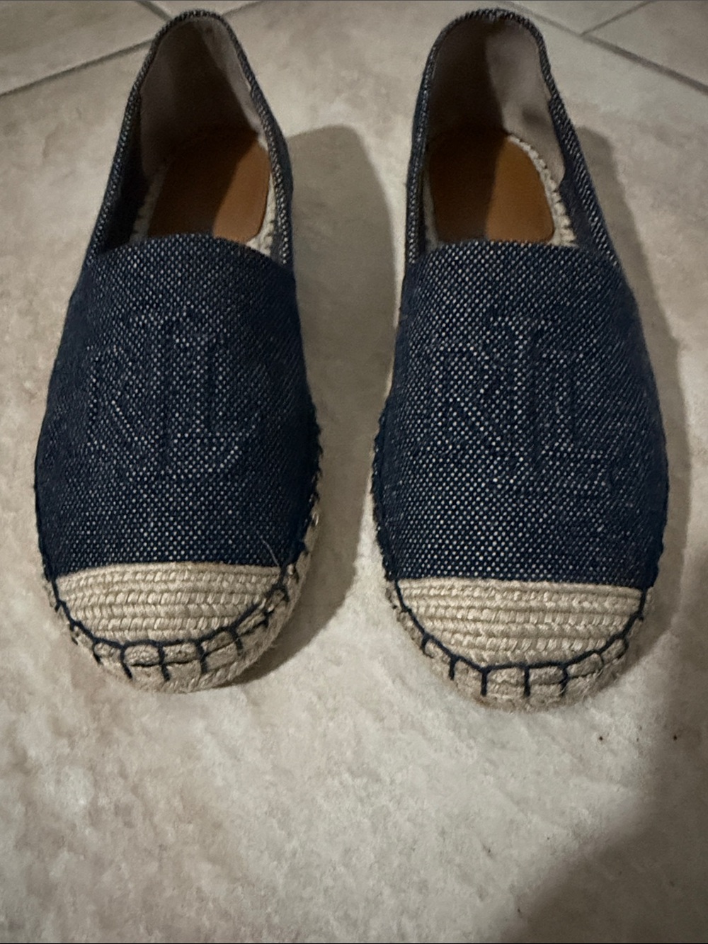 Lauren Ralph Lauren Black Canvas Espadrille Flats